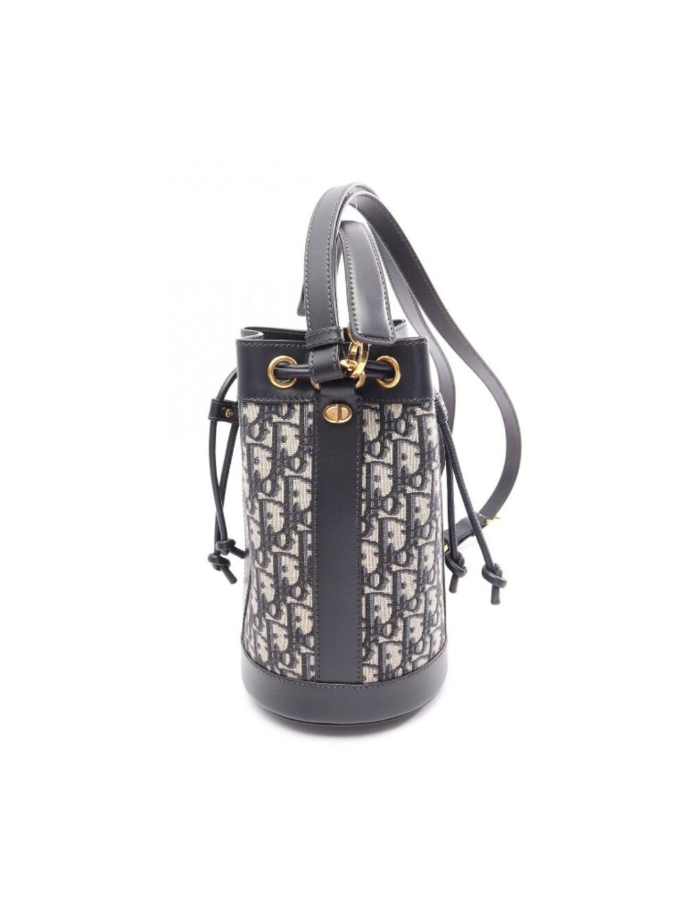 Dior Backpack Oblique Small Ivory Navy Leather